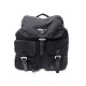 NEUF SAC A MAIN PRADA BZ2811 SAC A DOS EN TOILE NOIR BLACK BACKPACK BAG 850€