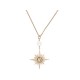 NEUF COLLIER CHRISTIAN DIOR PENDENTIF ROSE DES VENTS 92-100 METAL NECKLACE 500€