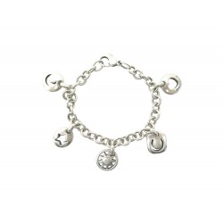 BRACELET TIFFANY & CO CHAINE A BRELOQUES CHARMS 19 CM ARGENT SILVER STERLING