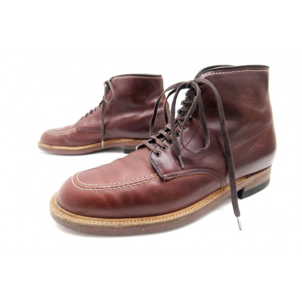 CHAUSSURES ALDEN INDY BOOTS 403 10E 44 BOTTINES CUIR MARRON BOOTS SHOES 649€