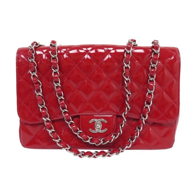 SAC A MAIN CHANEL TIMELESS JUMBO SIMPLE RABAT EN CUIR BANDOULIERE HANDBAG 10000€