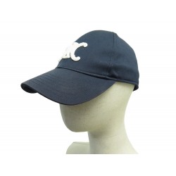 NEUF CASQUETTE CELINE BASEBALL TRIOMPHE 2AUT4746P M 53-63 CM COTON BLEU CAP 450€