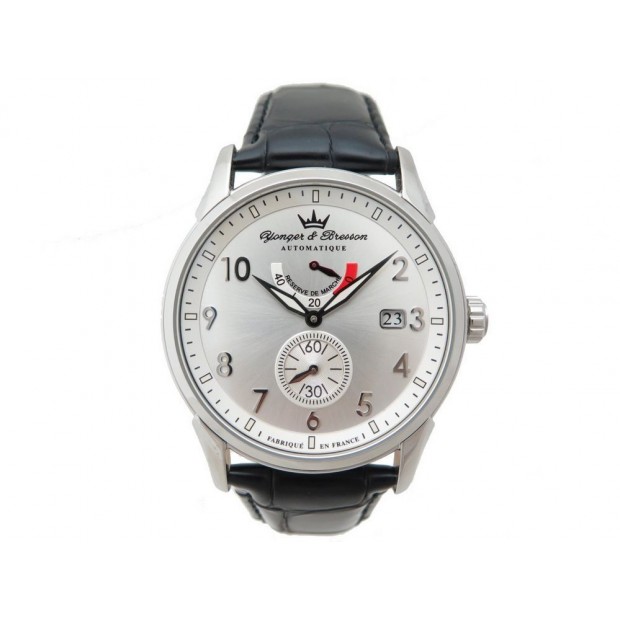 NEUF MONTRE YONGER & BRESSON VERSAILLES YBH 8341 43MM AUTOMATIC ACIER WATCH 460€