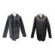 MANTEAU ZADIG & VOLTAIRE LALLIE CUIR PEAU LAINEE RASEE REVERSIBLE 40 M COAT