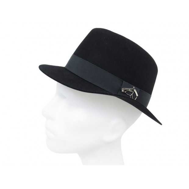 NEUF CHAPEAU HERMES H SCOTT 182052N FEUTRE LAPIN ET LIEVRE 58 NEW FELT HAT 595€