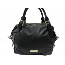 SAC A MAIN BURBERRY OAKFORD MM 3766512 CUIR GRAINE NOIR LEATHER HAND BAG 1800€