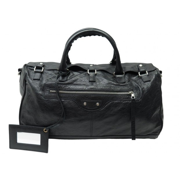 SAC DE VOYAGE A MAIN BALENCIAGA SQUASH M 258702 EN CUIR LEATHER TRAVEL BAG 1500€