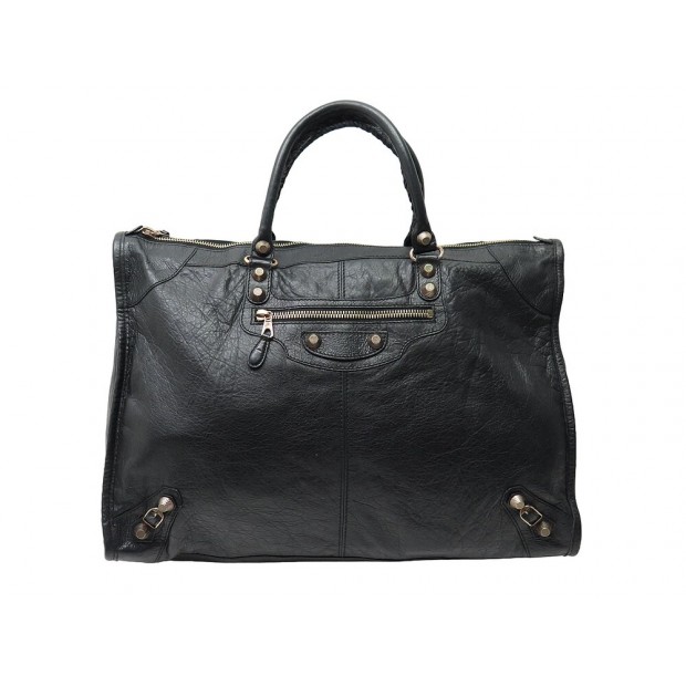 SAC A MAIN VOYAGE BALENCIAGA GIANT WEEKENDER 285452 50 CM CUIR TRAVEL BAG 2000€