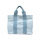 SAC A MAIN HERMES TOTO 36 CM CABAS EN TOILE BLEU CANVAS HAND BAG PURSE 800€