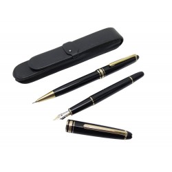 VINTAGE PARURE MONTBLANC PARURE MEISTERSTUCK PLUME & PORTE MINE PENCIL PEN 1060€