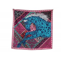 NEUF FOULARD HERMES APPALOOSA DES STEPPES H003067S CARRE 90 SOIE BOITE NEW SCARF