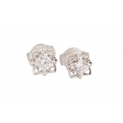 NEUF BOUCLES D'OREILLES MAUBOUSSIN MA REINE D'AMOUR N2 EN OR 18K DIAMANTS 3170€