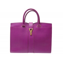 SAC A MAIN SAINT LAURENT CABAS Y CHYC GM 274759 FUSHIA LEATHER HAND BAG 2000€