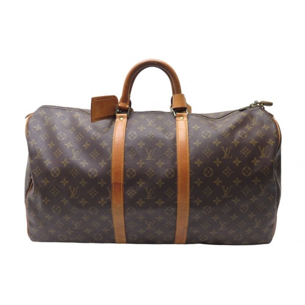 VINTAGE SAC DE VOYAGE LOUIS VUITTON KEEPALL 55 TOILE MONOGRAM TRAVEL BAG 1450€