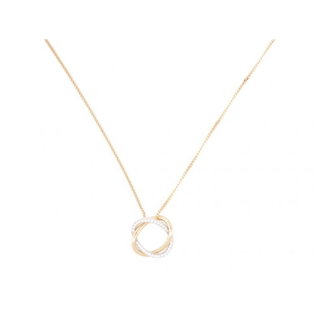 NEUF COLLIER PENDENTIF POIRAY TRESSE PM 351120 DIAMANTS OR 18K CHAINE 9K 1880€