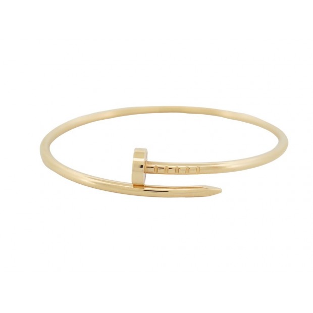 NEUF BRACELET CARTIER JUSTE UN CLOU PM CRB6062616 T 15 OR JAUNE 18K STRAP 3900€