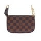 NEUF SAC A MAIN LOUIS VUITTON MINI POCHETTE ACCESSOIRES DAMIER EBENE PURSE 570€