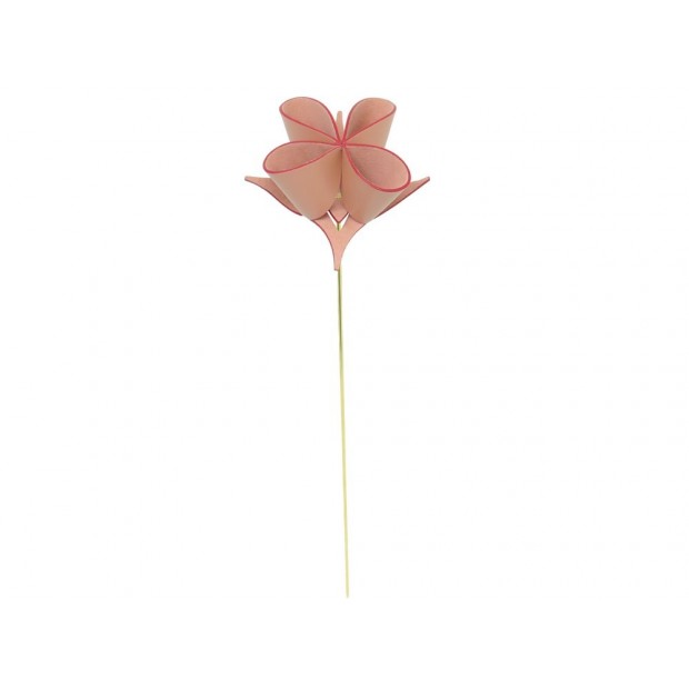 NEUF FLEUR LOUIS VUITTON ORIGAMI PAR ATELIER OI EN CUIR NATUREL NEW FLOWER 270€