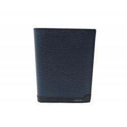 NEUF PORTEFEUILLE LANCEL PORTE CARTES CUIR BICOLORE A09688 LEATHER WALLET 225€