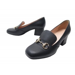 CHAUSSURES GUCCI MORS 466701 ESCARPINS 36.5 IT 37.5 FR EN CUIR NOIR SHOES 795€