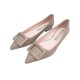 NEUF CHAUSSURES ROGER VIVIER BALLERINES GOMMETTINE 40 EN CUIR BEIGE SHOES 620€