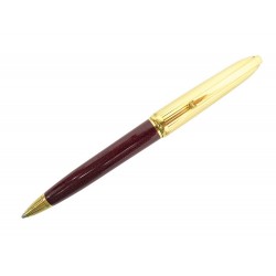 VINTAGE STYLO BILLE CARTIER PASHA PLAQUE OR LAQUE BORDEAUX ECRIN BALLPOINT 800€