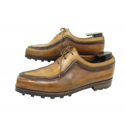 CHAUSSURES BERLUTI ULTIMA PICASSO 0584 RICHELIEU CUIR PATINE 8.5 42.5 SHOE 2200€