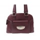 SAC A MAIN LANCEL ADJANI GM A03433 CUIR GRAINE BORDEAUX LEATHER HAND BAG 1250€