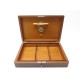 CAVE BOITE A 75 CIGARES ELIE BLEU 40 X 27 CM EN BOIS LAQUE CIGAR CASE BOX 2000€