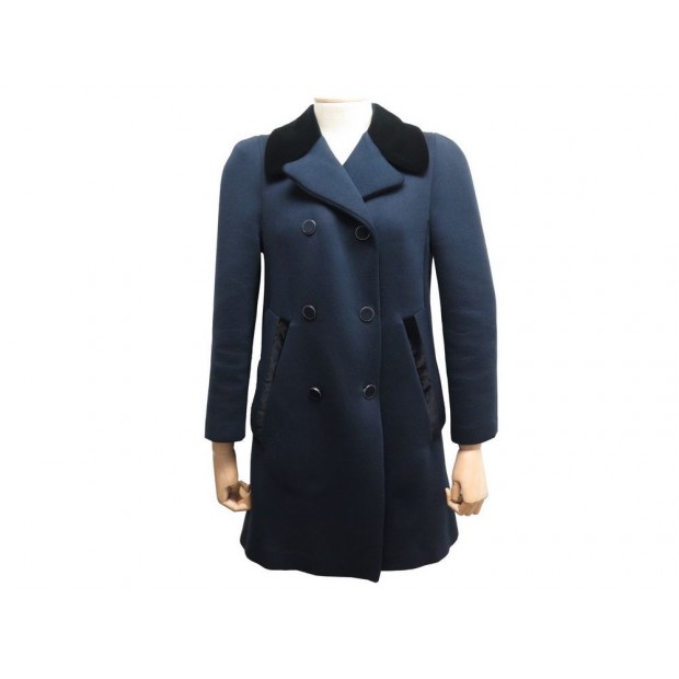 manteau long louis vuitton m 38 caban femme en