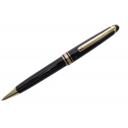 NEUF VINTAGE STYLO BILLE MONTBLANC MEISTERSTUCK CLASSIQUE DORE RESINE PEN 425€