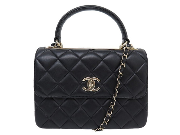  sac a main chanel trendy cc matelasse cuir noir