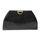 VINTAGE SAC A MAIN CELINE POCHETTE CUIR BOX NOIR LEATHER POUCH CLUTCH HAND BAG