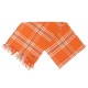 NEUF ECHARPE HERMES ETOLE LOGO BRODE EN CACHEMIRE ORANGE CASHMERE SCARF 1080€