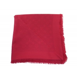 ECHARPE LOUIS VUITTON CHALE MONOGRAM POMME D'AMOUR M72237 SOIE LAINE SHAWL 490€