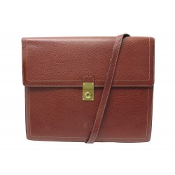 VINTAGE PORTE DOCUMENTS LOEWE SAC SERVIETTE EN CUIR GRAINE CAMEL BRIEFCASE 1700€