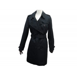 IMPERMEABLE BURBERRY MANTEAU THE CAMDEM 40 M 2850 COTON NOIR TRENCH COAT 2150€