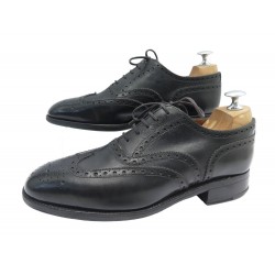 CHAUSSURES M WESTON RICHELIEU 375 5.5E 39.5 LARGE 40 EN CUIR NOIR SHOES 940€