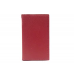 PORTE AGENDA HERMES COUVERTURE EN CUIR EPSOM ROUGE LEATHER DIARY HOLDER 400€