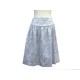 JUPE CHANEL P60233 V45762 TAILLE 34 S EN TWEED BLEU BLUE COTTON SKIRT 3400€