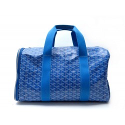 SAC DE VOYAGE GOYARD VOLTIGEUR MM POUR ANIMAL DE COMPAGNIE TOILE BLEU TRAVEL BAG