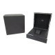 BOITE POUR MONTRE CHANEL J12 CERAMIQUE PREMIERE CUIR NOIR LEATHER WATCH CASE BOX