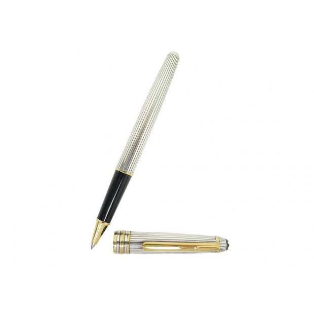 STYLO MONTBLANC MEISTERSTUCK ROLLERBALL SOLITAIRE DOUE 922001 ARGENT PEN 900€