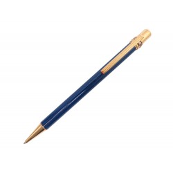 VINTAGE STYLO BILLE CARTIER MUST TRINITY EN LAQUE DE CHINE BLEUE BALLPOINT 380€