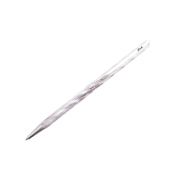 VINTAGE STYLO BILLE ST DUPONT CLASSIQUE 45190 METAL ARGENTE BALLPOINT PEN 320€