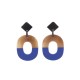 BOUCLES D'OREILLES HERMES ISTHME EN CORNE DE BUFFLE LAQUEE HORN EARRINGS 460€