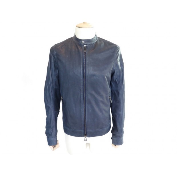 BLOUSON BELSTAFF L EN CUIR BLEU 