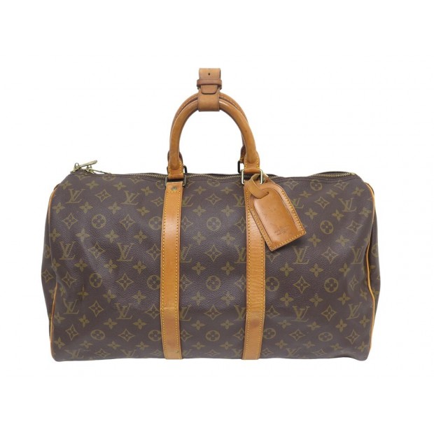 VINTAGE SAC A MAIN LOUIS VUITTON VOYAGE KEEPALL 45 MONOGRAM TRAVEL BAG 1400€