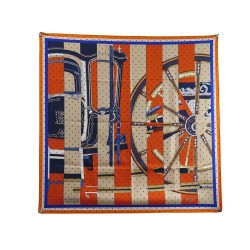 NEUF FOULARD HERMES LA BERLINE BAYADERE WLODECK KAMINSKI SOIE + BOITE SCARF 495€