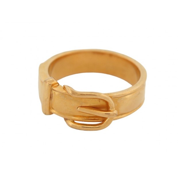 ANNEAU DE FOULARD HERMES BOUCLE DE CEINTURE EN METAL DORE GOLD SCARF RING 190€